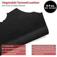 thumbnail image 2 of ELW Genuine Leather Vegetable Tanned 8-9 oz. 3.2-3.6mm Size 8-10 SQ FT in Black Full Grain Veg Tan Leather AB Grade Cowhide, Heavy Weight, Tooling, Carving, DIY, Holster, Stamping, 2 of 9