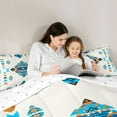 thumbnail image 5 of Feelyou Teal Aztec Abstract Twin Comforter Sets, Bohemian Mandala Bedding Set, 2 Pieces, 5 of 8