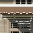 thumbnail image 5 of Outsunny 13' x 8' Manual Retractable Awning Sun Shade Shelter for Patio Deck Yard with UV Protection and Easy Crank Opening, Coffee Brown, 5 of 9