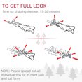 thumbnail image 4 of HOMCOM 5ft Snow-Flocked Artificial Christmas Tree, Slim Pencil Xmas Tree with 301 Realistic Branches, Metal Base, Pink, 4 of 7