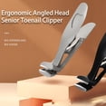 thumbnail image 5 of Nail Clippers for Thick Toenails, Ergonomic Angled Head Senior Toenail Clippers, Shirem Nail Clippers Black, 5 of 5