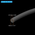 thumbnail image 2 of Uxcell 1 Pcs Rubber Cord Tube 16ft Length Hollow Tubing 0.12 inch OD 0.06 inch ID for DIY Craft Gray, 2 of 6