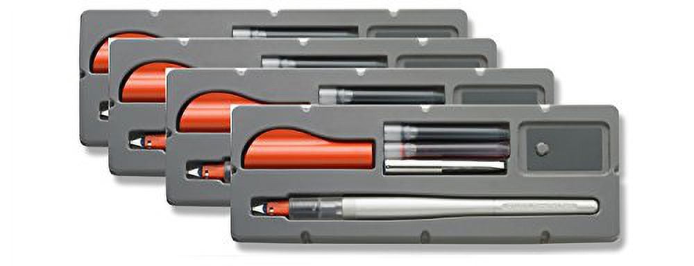 Pilot Parallel Pen 2-Color Calligraphy Pen Set Red Blue Ink 1.5mm Nib 4 PK 90050