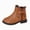 A70-Brown, variant on Toddler Girls Fall Winter Fashion Boots Casual Side Zipper Girls Shoes