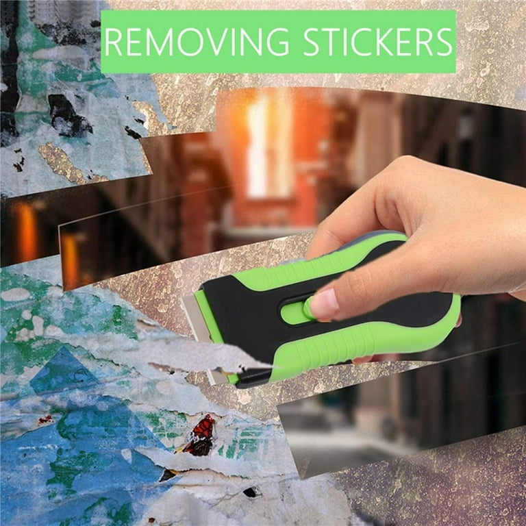 Ceramic Glass Hob Scraper - Window Scraper Non Scratch Cleaner Tools for  Removing Sticker Glue Paint with 10 PCs Replacement Head - Hobs Scrapper