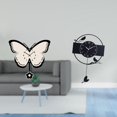 thumbnail image 2 of Reloj De Pared Con Diseño De Mariposa Y Pájaro, Acrílico, Sin Tictac, Decorativo, Colgante, Adorno Artístico Minimalista Para Oficina, Comedor, Habitación Infantil, Estudio, Sala De Estar,, 2 of 8