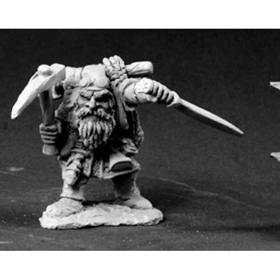 Reaper Miniatures Unpainted Gris Knotslip, Dwarf Trapfinder #03404 Dark Heaven