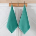 thumbnail image 2 of Elegant Comfort 100% Cotton 18-Pack Waffle Premium Kitchen Towels Cleaning Towels, 13 x 13, Turquoise, 2 of 7