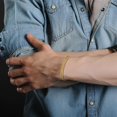 thumbnail image 7 of Bracelets for Men-Stainless Steel Magnetic Clasp Franco Chain Mens Bracelet, 7 of 7
