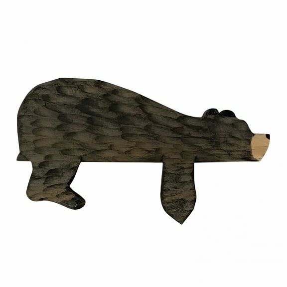 LAMIRO Bear Door Topper: Wood Carved Animal Decoration for Entryways & Hall Doors - Rustic Cabin Decor for Log Homes & Forest Themes,Home Decor Forest Decor
