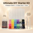thumbnail image 2 of Kit de manualidades Worthofbest con 17.000 piezas de strass de resina de 4 mm, 2 of 9