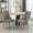 Gray + Velvet + Foam, variant on Velvet Dining Chair, Tufted Back w/ Nailhead & Chrome Legs, Set of 2, Solid Wood
