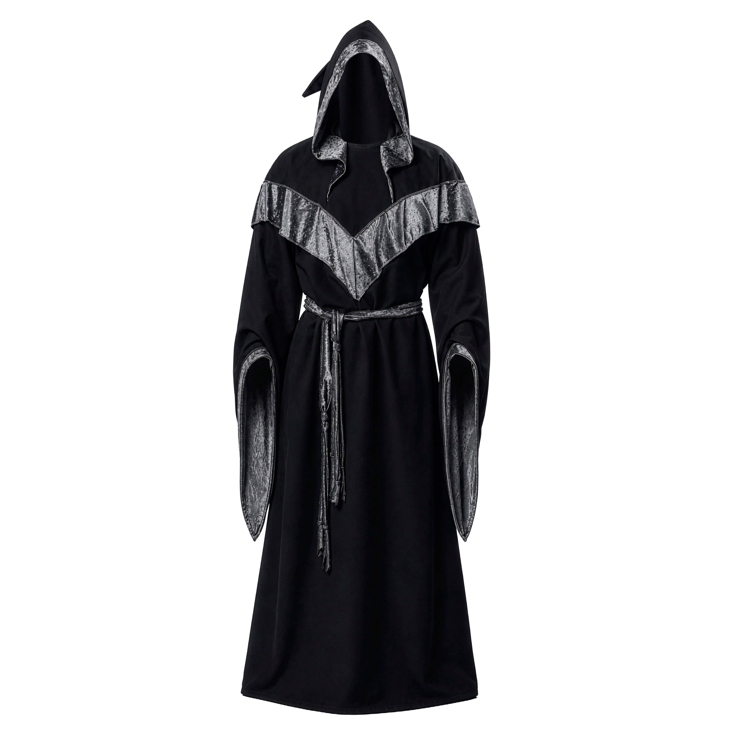 Dark Sorcerer Hooded Robe Halloween Costume for Adults, Adult One Size Fit Most, by Way to Celebrate