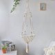 thumbnail image 4 of Wooden macramé cat hammock and woven cotton rope for hanging (30*100cm), 4 of 5