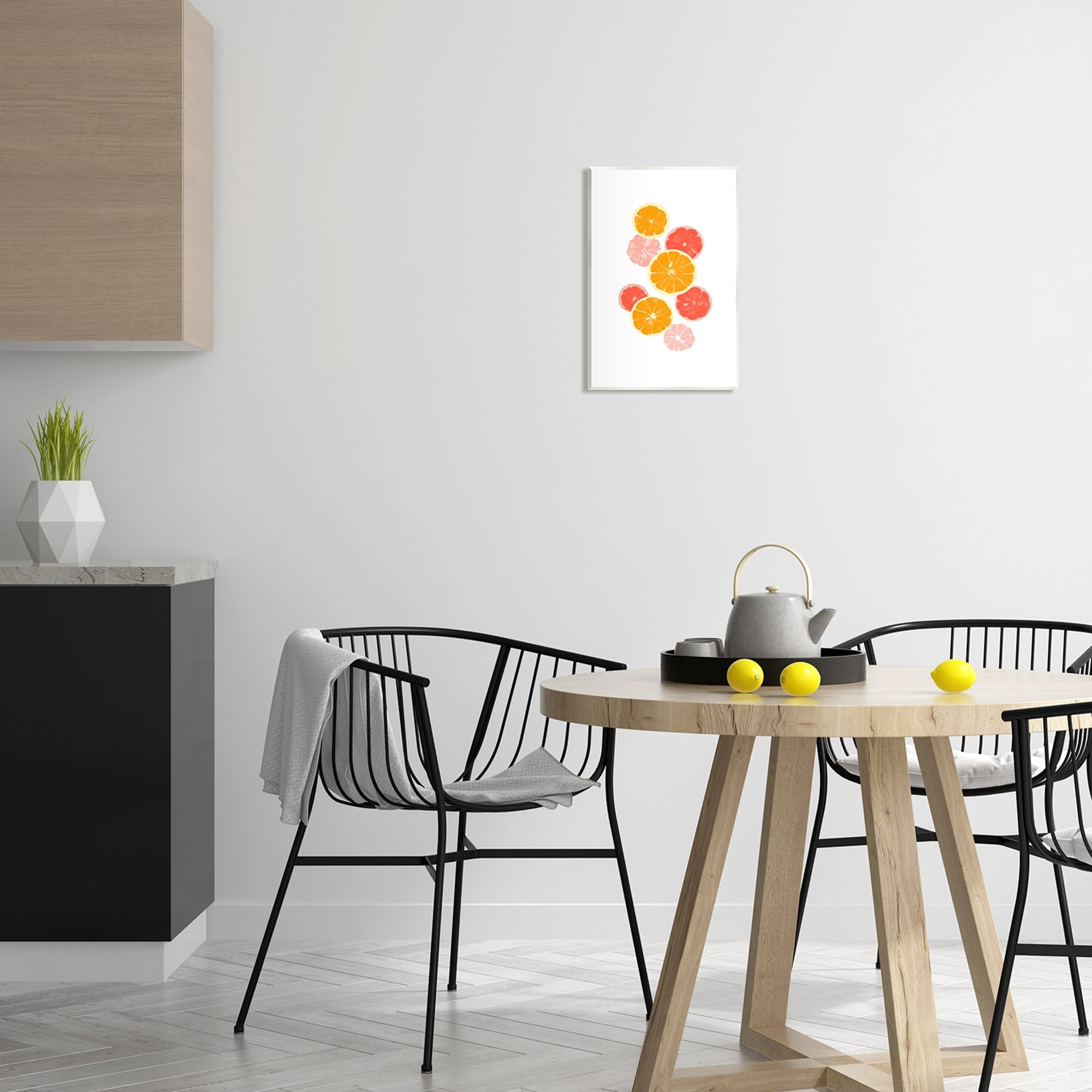 Stupell Industries Mixed Citrus Fruit Slices Casual Summer Kitchen Graphic Art Unframed Art Print Wall Art, Design by Emma Caroline