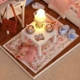 thumbnail image 3 of In the Mood for Love Dollhouse Kit - Miniature Wizardi Roombox Kit with LED Light F07M51-69-3012-A, 3 of 4