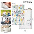 thumbnail image 6 of Yayeee 2 Pack Hand Towels for Bathroom 100% Cotton 16" x 28" Soft Absorbent Kitchen Towel, Blue Wildflower Pattern, 6 of 7