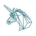 thumbnail image 1 of Figura Decorativa Geométrica Mexicano Ch UNICORNIO GRANDE, 1 of 3