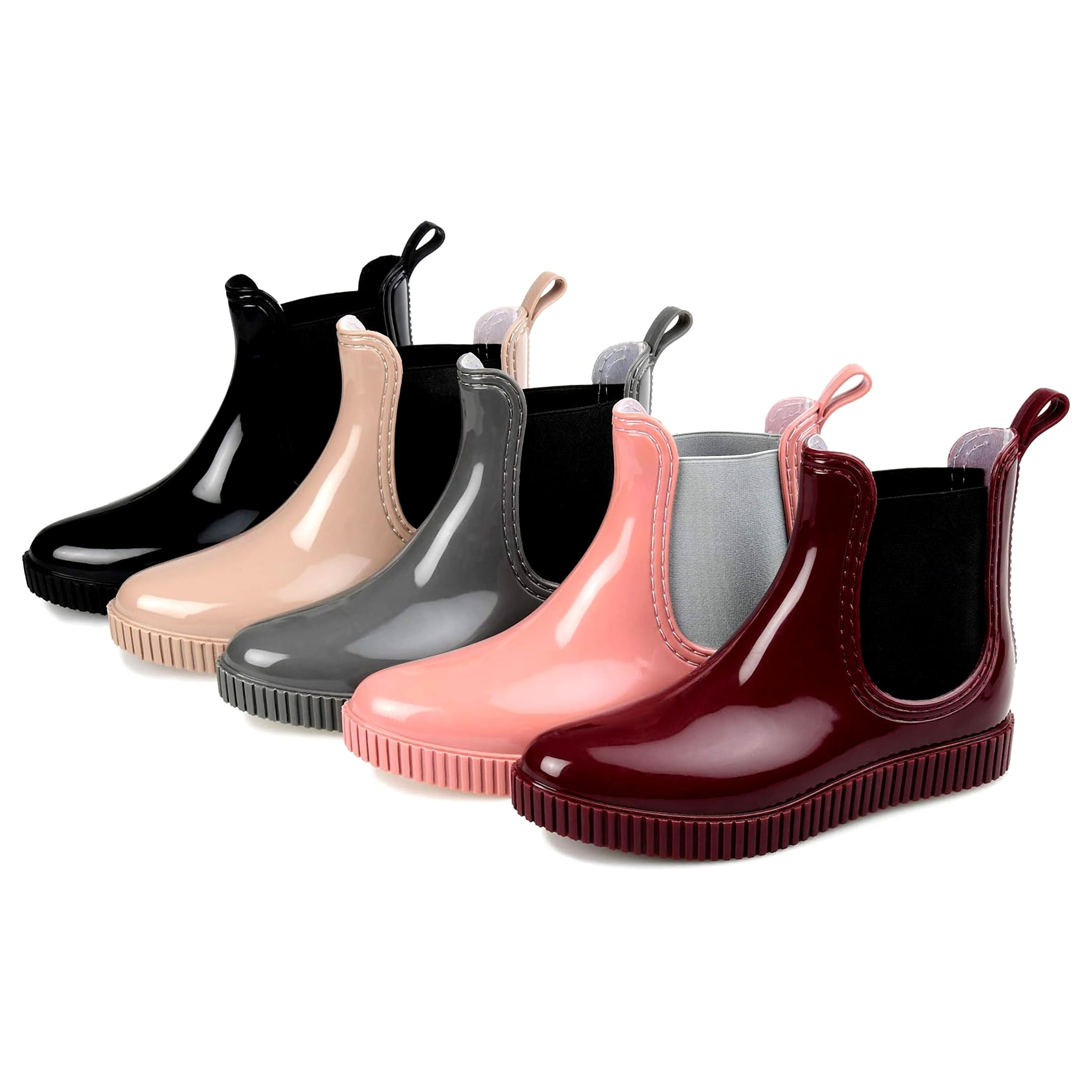 Journee Collection Womens Drip  Waterproof Ankle Rain Boots