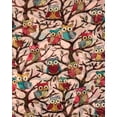 thumbnail image 5 of Wrapables® Lightweight Forest Animal Infinity Scarf, Fox, Owl, Moose Print Scarf, Owl Pink, 5 of 5