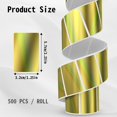 thumbnail image 2 of Etiquetas adhesivas térmicas BESTIKER Holographic Gold 500 piezas, 2 of 8