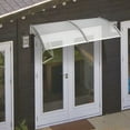 thumbnail image 2 of HT-200 x 100 Household Application Door & Window Rain Cover Eaves Canopy Silver & Gray Bracket, 2 of 13