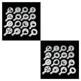 thumbnail image 2 of kurtrusly 16 Pieces/Set Plastic Coffee Stencil Portable Reusable Professional Replacement Drink Shop Template Mold Decorating Tool Shown as Picture 2Set, 2 of 6