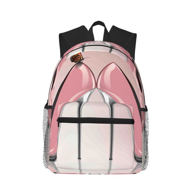 Easygdp High Heel Shoes Butterfly Mochila Casual para Portátil, Mochila para Escuela, Viajes, Negocios