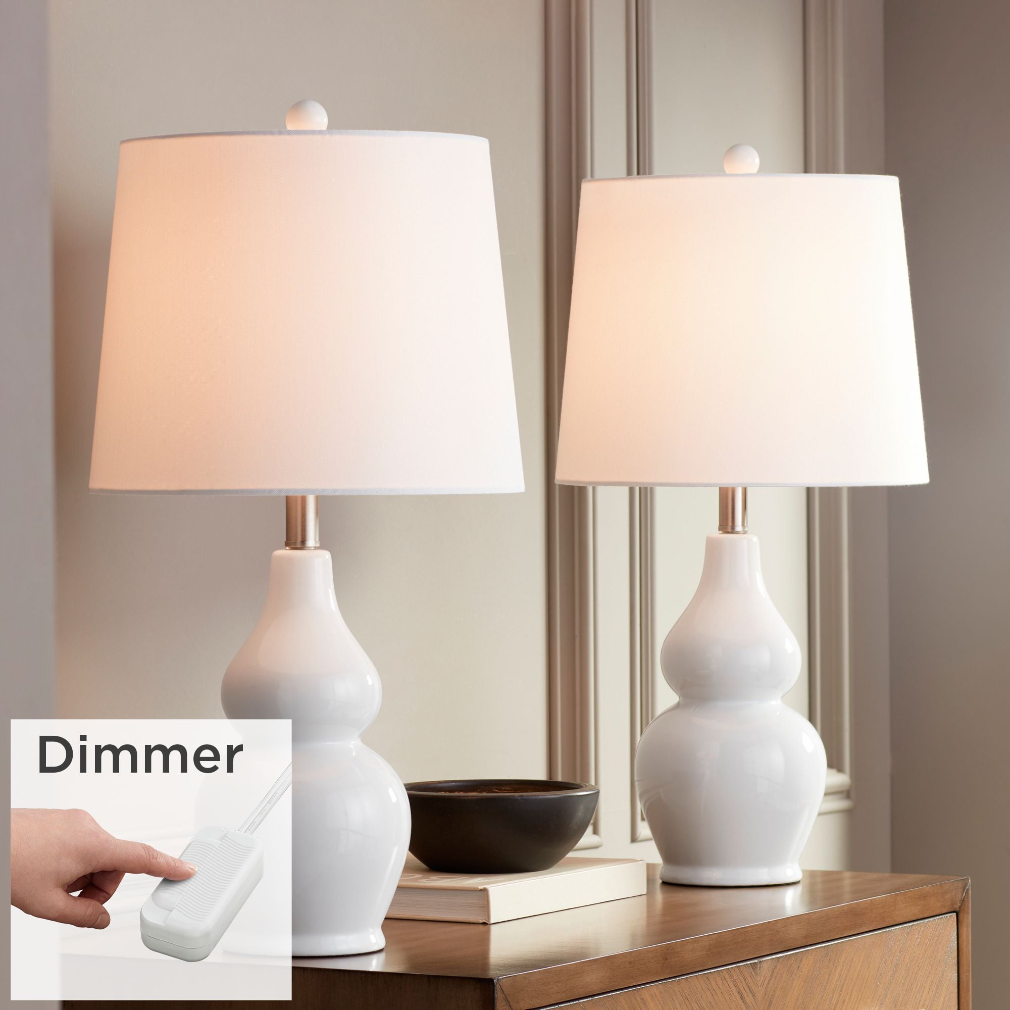 360 Lighting Modern Coastal Accent Table Lamps 24.5
