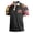 Y6-Black, variant on Havenx American Flag Camo Polo Shirts for Men Short Sleeve Camo Polo Shirt Button Front Collar Lapel Golf Shirt 4th Of July 250 Years Of Freedom Patriotic Tops,Black 3XL