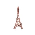 thumbnail image 2 of Bling Jewelry Womens Rose Gold Eiffel Tower Pendant Necklace Cubic Zirconia Pave on Sterling Silver, 2 of 5