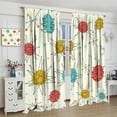 thumbnail image 4 of Modern Mid Century Curtains, Colorful Mid Century Abstract Background Printed Pattern Window Treatments for Bedroom Living Room Kitchen Blackout Curtains42X63 Inch, Style-1, 4 of 6