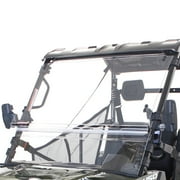 Massimo Full-Tilt Front Windshield for Buck 400 UTV  Folding Scratch-Resistant Polycarbonate Windshield for Side by Side Utility Vehicle