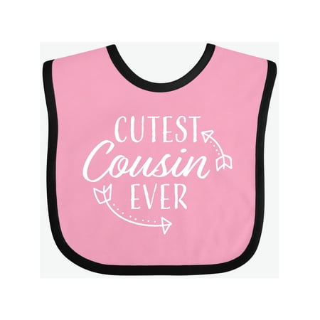 

Inktastic Cutest Cousin Ever with Arrows Gift Baby Boy or Baby Girl Bib
