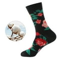 thumbnail image 2 of Soft Socks For Women Geometric Print Socks For Mens Females Socks Print Socks Gifts Cotton Long Funny Socks Novelty Funky Cute Socks 1Pack, 2 of 4