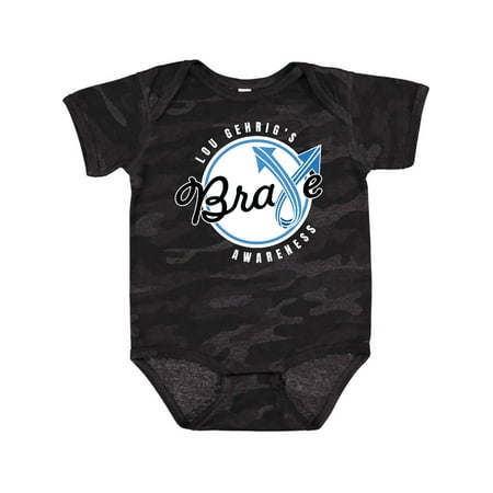 

Inktastic ALS Awareness Brave with Arrow Ribbon Gift Baby Boy or Baby Girl Bodysuit