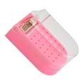 thumbnail image 4 of Caja de exhibición de brocas para uñas de plástico con 30 agujeros, a prueba de polvo, transparente, portátil, con cepillo de limpieza, color rosa, 4 of 12