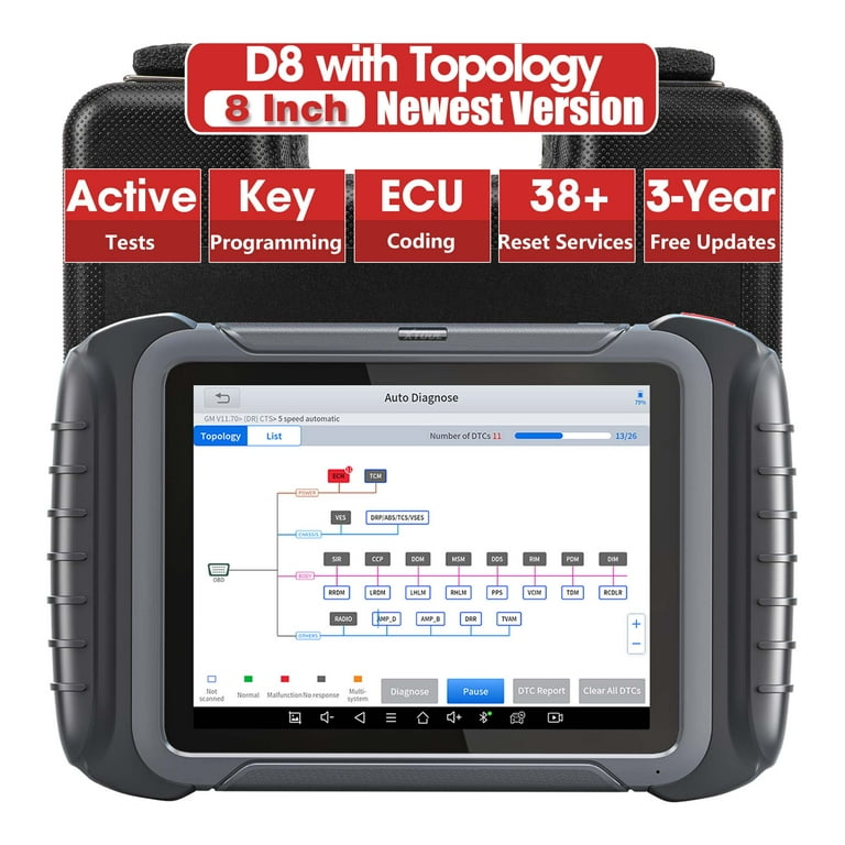 XTOOL D8 Automotive Diagnostic Scanner, Full System Bi-Directional