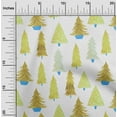 thumbnail image 2 of oneOone Cotton Poplin Twill Olive Green Fabric Tree Sewing Material Print Fabric By The Yard 56 Inch Wide, 2 of 6