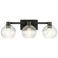 thumbnail image 5 of 3 Light Vanity Light Approved for Damp Locations with Transitional Inspirations 8.25 inches Tall By 24.5 inches Wide-Brushed Nickel Finish Bailey, 5 of 5
