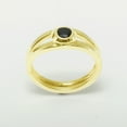 thumbnail image 4 of LBG 417 10k Yellow Gold Real Genuine Sapphire Womens Solitaire Engagement Ring - Size 7, 4 of 5