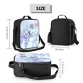 thumbnail image 2 of Naloa Bird Butterfly Stripe Lunch box Lunch bag for men women Large capacity Lunchbox Insulated Lunch bag Lunch box cooler, 2 of 7