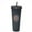 Black, variant on Smoothie Cup with Straw and Lid, Duslogis 24oz Iced Coffee Cup Studded Cup Tumbler Plastic Double-Walled Travel Cup for Iced Coffee Cold Drinks Water Slush, Pink