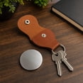 thumbnail image 5 of Compact Mirror with Leather Keychain 1 Piece Pack Small Round Touch Up Mirror Gift for Women, 5 of 6