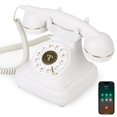 thumbnail image 1 of Teléfono de escritorio retro Bluetooth Sangyn con auricular y altavoz, 1 of 6