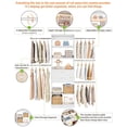 thumbnail image 5 of Homieasy Adjustable Small Closet System, 3.2-6.8FT Expandable Closet Organizer with 2 Wooden Drawers & 5 Heavy-Duty Hanging Rods, White, 5 of 8