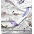 thumbnail image 1 of Soimoi Rayon Fabric Branches & Artistic Feather Print Fabric by Yard 42 Inch Wide, 1 of 1