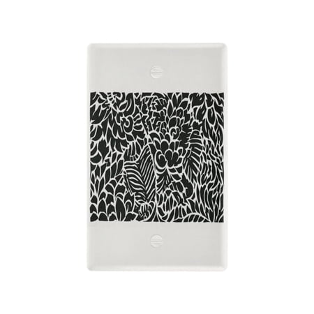 IAUYY Retardant PC Material Unused Outlet Cover Switch Plate Covers Easy DIY Installation with Screws Light Switch Cover Plate Weave-patterned Painting
