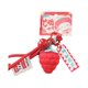 thumbnail image 1 of Yuarrent Llavero con colgante de dibujos animados para mujer, bolso de mano para niña, mochila portátil, monedero, llavero, decoración Artesanía rojo fresa, 1 of 6