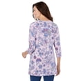thumbnail image 2 of Woman Within Plus Size Perfect Printed Three-Quarter Sleeve Crewneck Tunic, 2 of 2